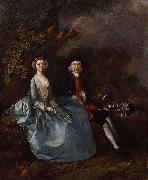 Thomas Gainsborough Portrait of Sarah Kirby and John Joshua Kirby oil painting artist